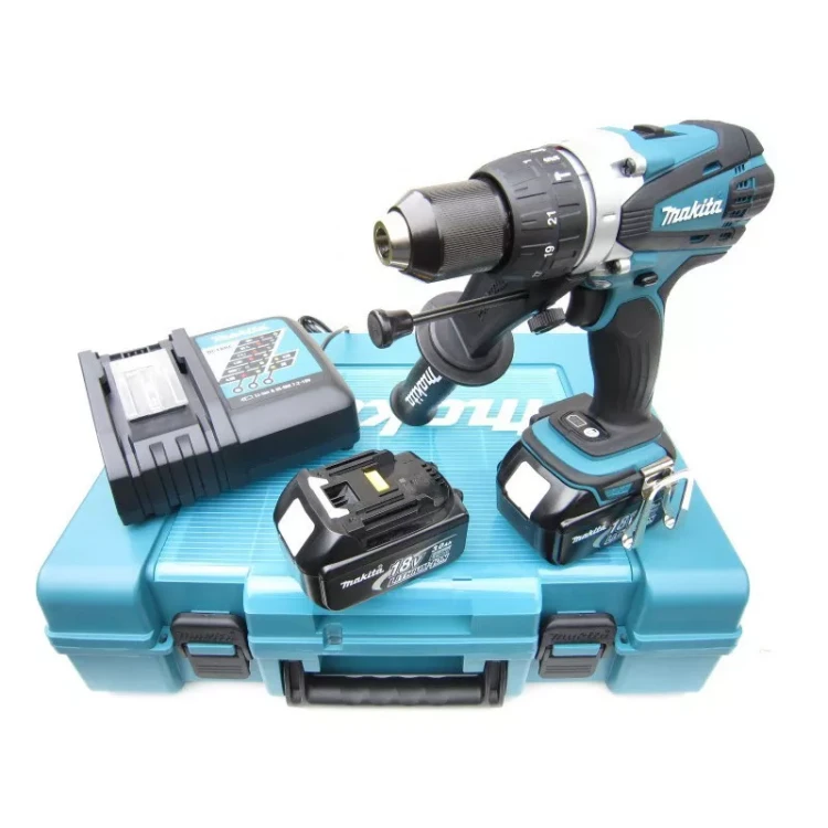 Аккумуляторная ударная дрель-шуруповерт Makita DHP458RFE купить в Челябинске