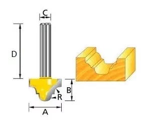 Фреза пазовая фасонная (классическая) , Makita D-11069 купить в Челябинске