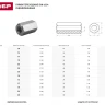 Гайка DIN 6334 переходная, M6, 5 шт, оцинкованная, ЗУБР 303756-06 купить в Челябинске
