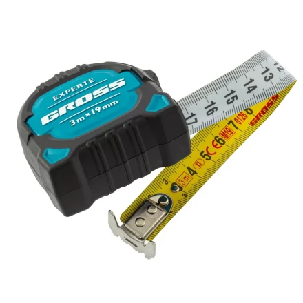 Рулетка Experte, 3 м x 19 мм, двухкомпонентный корпус, магнит, двухсторонняя разметка, нейлон Gross 32574 купить в Челябинске