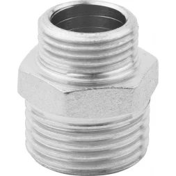 Бочонок ЗУБР &quot;ЭКСПЕРТ&quot; переходной, никелированная латунь, 1/2&quot;-3/8&quot; 51243-1/2-3/8