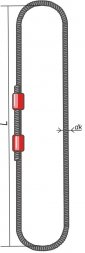 Строп канатный кольцевой СКК 2.5 т L=4.5 м  опрессовка