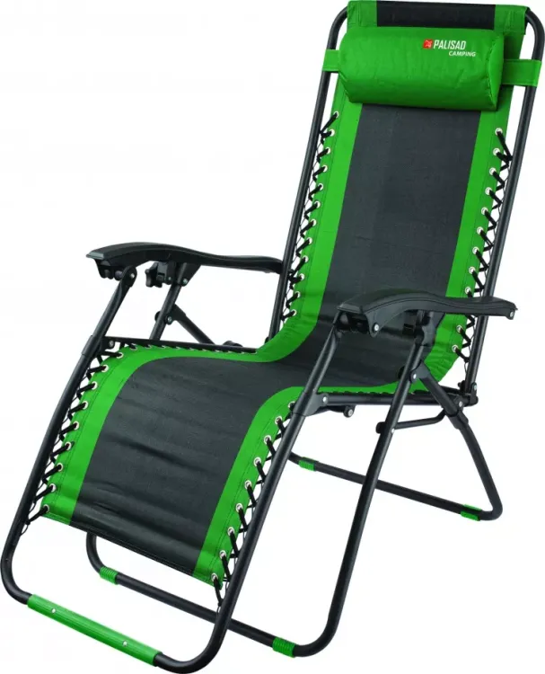 Кресло-шезлонг складное многопозиционное 160х63,5х109cм Camping Palisad 69606 купить в Челябинске