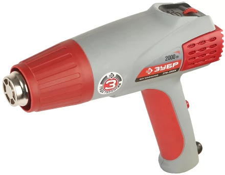 Фен ЗУБР, электр регулировка t, 3 режима работы, керам изолятор, кейс с насад, 2000Вт ЗТФ-2000К купить в Челябинске