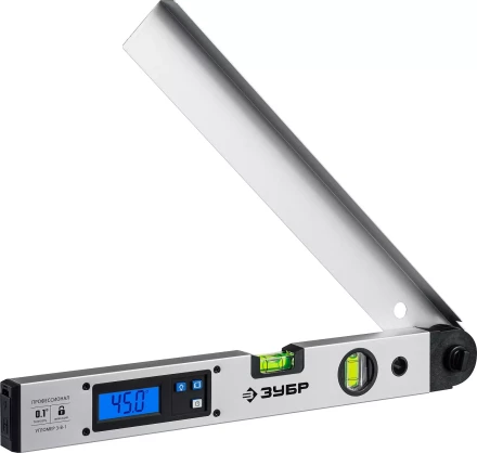 ЗУБР 400 мм, 0 - 230°, ±0,5°, угломер электронный, Профессионал (34288) купить в Челябинске