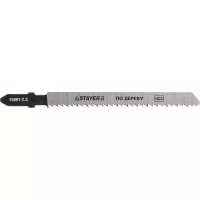 Полотна STAYER "PROFI", T101BR, для эл/лобзика, HCS, по дереву, фанере, ламинату, обратн. рез, EU-хвост., шаг 2,5мм, 75мм, 2шт 15991-2.5_z01