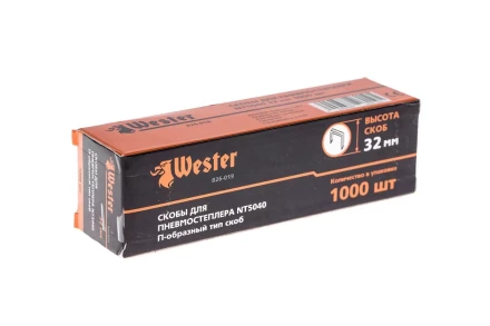 Скобы для степлера WESTER 826-019 32 мм, тип 18GA, 1000 шт. купить в Челябинске