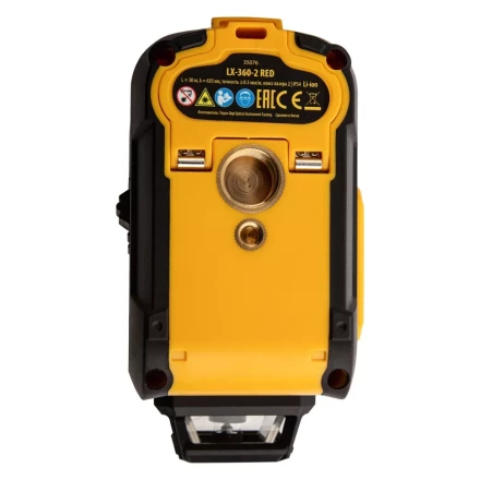 Лазерный уровень мультипризменный LX 360-2 Red, 30 м, 635 нм, аккумулятор Li 2800 мАч, резьба 5/8&quot; Denzel 35076 купить в Челябинске