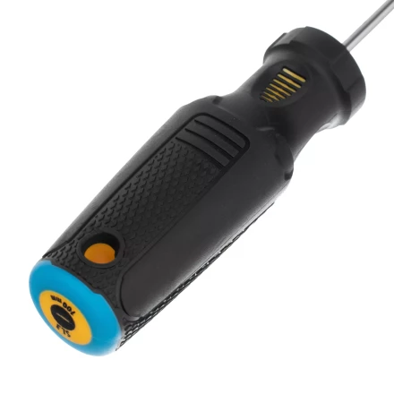 Отвертка SL3х100 мм, CrV, трехкомпонентная рукоятка Denzel 12190 купить в Челябинске