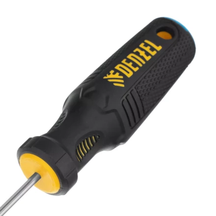 Отвертка SL3х100 мм, CrV, трехкомпонентная рукоятка Denzel 12190 купить в Челябинске