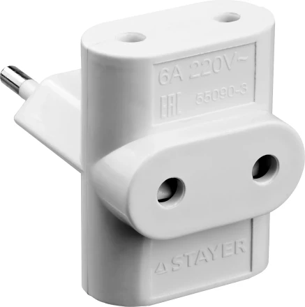 Разветвитель электрический MAXElectro, STAYER 55090-3, 3 гнезда, 6А/220В 55090-3 купить в Челябинске