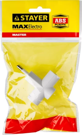 Разветвитель электрический MAXElectro, STAYER 55090-3, 3 гнезда, 6А/220В 55090-3 купить в Челябинске