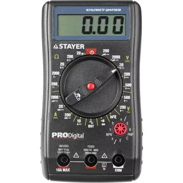 Мультиметр STAYER "PROFESSIONAL" PRODigital цифровой 45310 купить в Челябинске