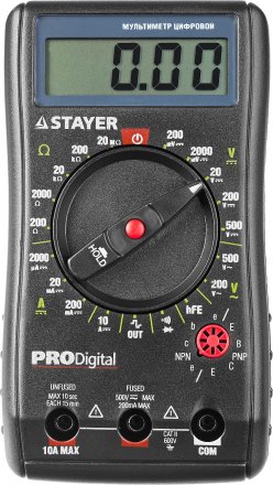 Мультиметр STAYER &quot;PROFESSIONAL&quot; PRODigital цифровой 45310 купить в Челябинске