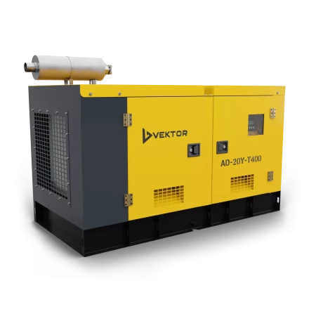 Дизельный генератор Vektor AD-20Y-T400 в шумозащитном кожухе с АВР купить в Челябинске