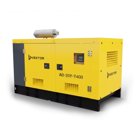 Дизельный генератор Vektor AD-20Y-T400 в шумозащитном кожухе с АВР купить в Челябинске