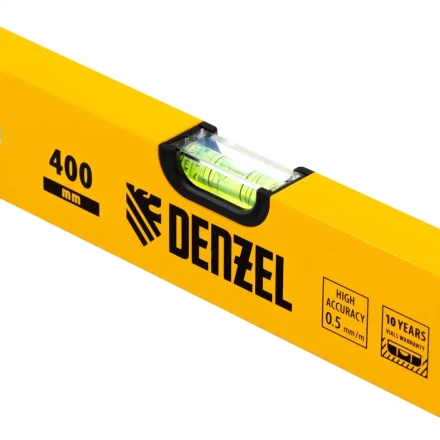 Уровень алюминиевый, 400 мм, фрезерованный, 3 глазка Denzel 33680 купить в Челябинске