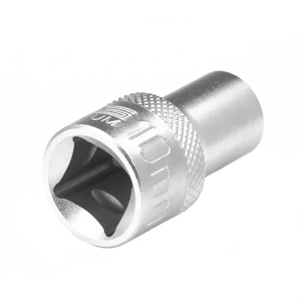 Головка торцевая 10 мм двенадцатигранная CrV под квадрат 1/2 хромированная Stels 13651 купить в Челябинске