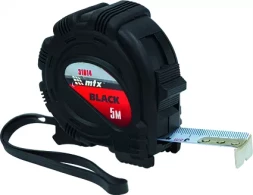 Рулетка Black 5 м х 19 мм обрезиненный корпус MATRIX 31014