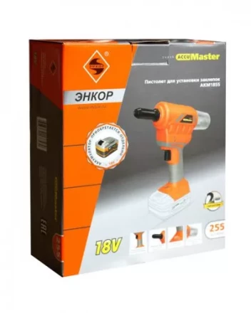 Пистолет для установки заклепок аккумуляторный АКМ1855 49255 купить в Челябинске