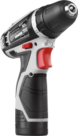 Дрель-шуруповерт ЗУБР "МАСТЕР", Литий-ион, 2 скорости, реверс, 12В, 1.5 А/ч, 10 мм, 0-360 / 0-1400 об/мин, 2 АКБ, БЗУ, блокировка шпинделя ДА-12-2-Ли КНМ1 купить в Челябинске