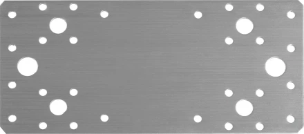 ЗУБР НКП-2.0, 200 x 90 x 2 мм, нержавеющая крепежная пластина, Профессионал (310636-200) купить в Челябинске