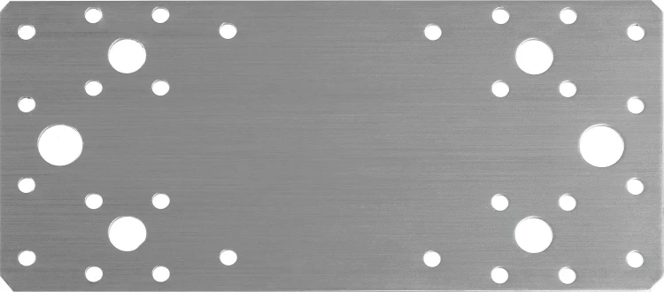 ЗУБР НКП-2.0, 200 x 90 x 2 мм, нержавеющая крепежная пластина, Профессионал (310636-200) купить в Челябинске