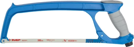 Ножовка по металлу ЗУБР ПРО-500, цельнолитая, обрезиненная рукоятка, натяжение 100 кг, 300 мм 15776_z01 купить в Челябинске