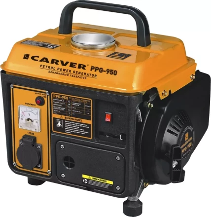 Генератор бензиновый CARVER PPG- 950 купить в Челябинске