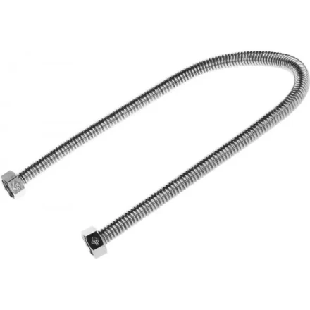 Подводка ЗУБР &quot;ЭКСПЕРТ&quot; сильфонная из нержавеющей стали, для воды, г/г (гайка-гайка), 1/2&quot;, 0,6м 51011-G/G-060 купить в Челябинске