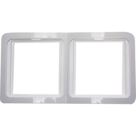 Панель СВЕТОЗАР &quot;ГАММА&quot; двойная горизонтальная, цвет белый SV-54146-W купить в Челябинске