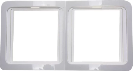 Панель СВЕТОЗАР &quot;ГАММА&quot; двойная горизонтальная, цвет белый SV-54146-W купить в Челябинске