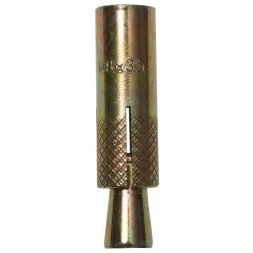 Анкер ЗУБР с клином, желтопассивированный, 8,0х35мм, ТФ6, 3шт 4-302076-08-035