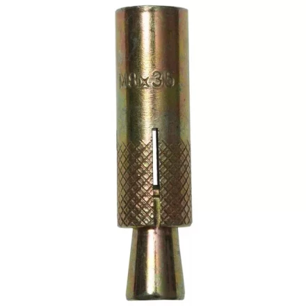 Анкер ЗУБР с клином, желтопассивированный, 8,0х35мм, ТФ6, 3шт 4-302076-08-035 купить в Челябинске