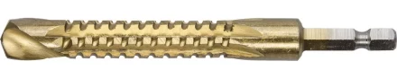 ЗУБР. Сверло фрезеровальное по дереву и тонкому листовому металлу, шестигранный хвостовик 1/4&quot;, 12х110мм 29966-12 купить в Челябинске