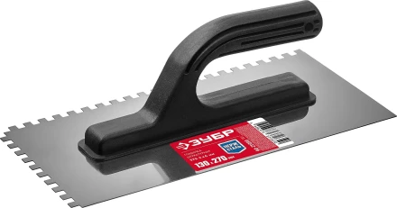 ЗУБР 130 х 270 мм, зуб 6 х 6 мм, штукатурная гладилка (08042-06) купить в Челябинске