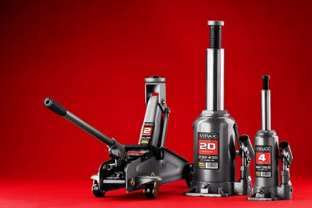 Домкрат гидравлический бутылочный, 16т, 220-420 мм, MIRAX 43260-16 43260-16 купить в Челябинске