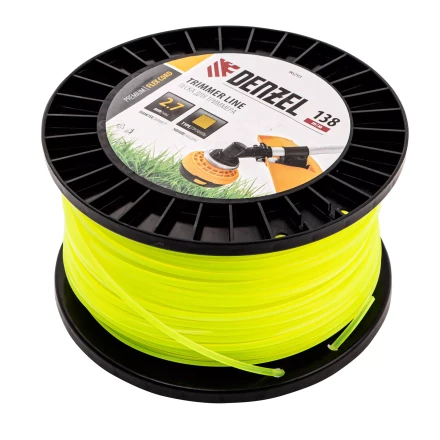 Леска для триммера квадрат Denzel, 2,7м х 138м, на DIN катушке FLEX CORD, 96293 купить в Челябинске