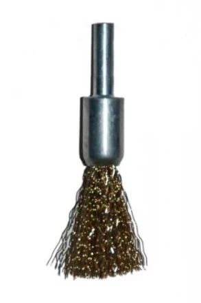 Щетка для дрели ф12мм концевая сталь латунированная Энкор 51501 купить в Челябинске