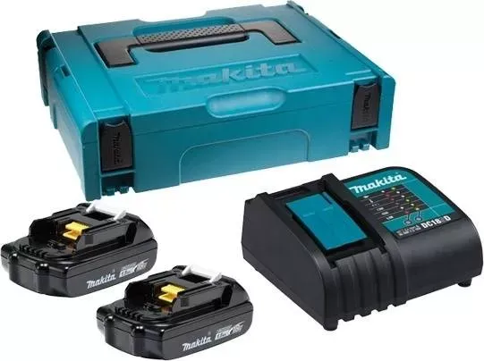 Набор 2 аккумулятора Makita BL1815B 1.5 Ач и Зарядное устройство DC 18 SD (197143-8) купить в Челябинске
