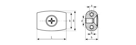 Зажимы троса Бочонок промфасовка серия МАСТЕР купить в Челябинске