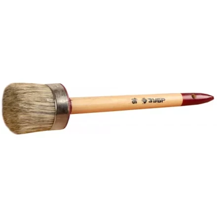 Кисть круглая ЗУБР &quot;УНИВЕРСАЛ - МАСТЕР&quot;, светлая щетина, деревянная ручка, №16, 55мм 01501-55 купить в Челябинске