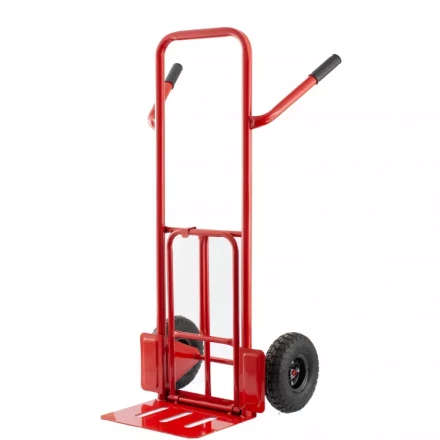 Тележка ручная двухколесная TTP2-01 грузоподъемность 190 кг пневматические колеса d 260 мм платформа 580 х 290 мм Сибртех 68944 купить в Челябинске