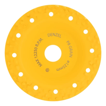 Чашка твёрдосплавная зачистная,125 мм, Плоская, крупное зерно #8// Denzel 72974 купить в Челябинске