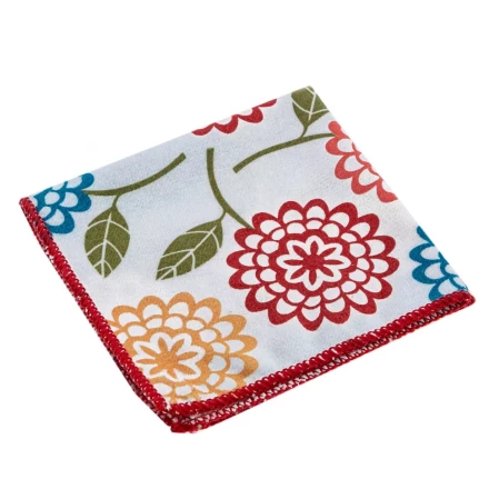 Салфетка из микрофибры универсальная Home Palisad 923435, 300 х 300 мм, с цветами купить в Челябинске