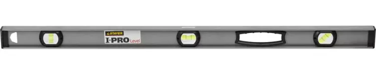 Уровень STAYER "PROFESSIONAL" I-PROLevel, усилен рельс с ручками, утолщен особопрочн профиль, точность 1мм/м, 3 ампулы, 100см 3477-100 купить в Челябинске