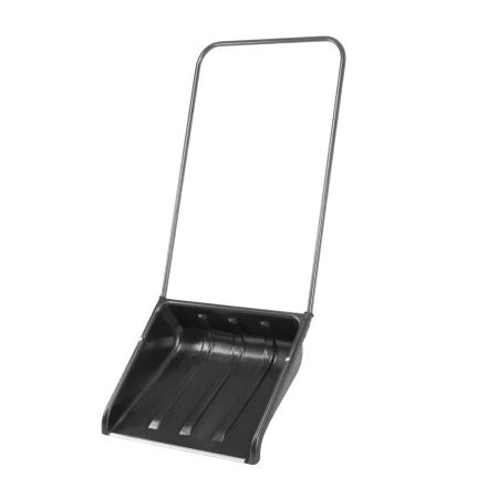 Движок для уборки снега пластиковый Сибртех, 570 х 470 х 1300 мм, стальная рукоятка, Россия, 615925 купить в Челябинске