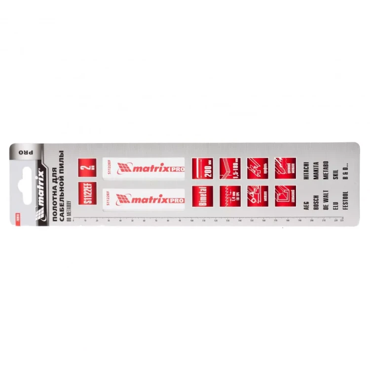 Полотна по металлу для сабельной пилы S1122EF 200/1,4мм Bimetal 2 штуки PRO Matrix 782010 купить в Челябинске