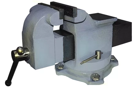 Тиски  слесарные поворотные 100мм с наковальней 20084 купить в Челябинске