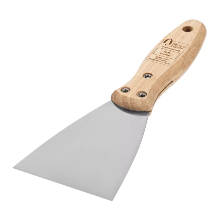 Шпательная лопатка из нержавеющей стали, 80 мм, буковая рукоятка, EFP Matrix 85615 купить в Челябинске